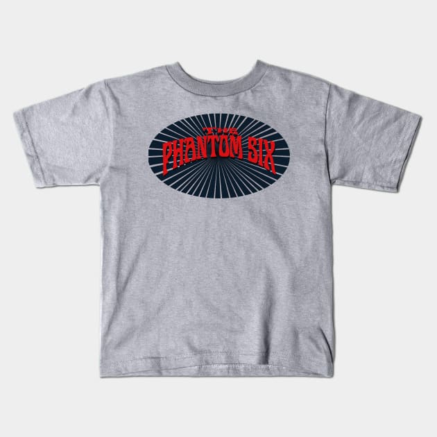 Phantom Six black rays Kids T-Shirt by Zone8Tees
